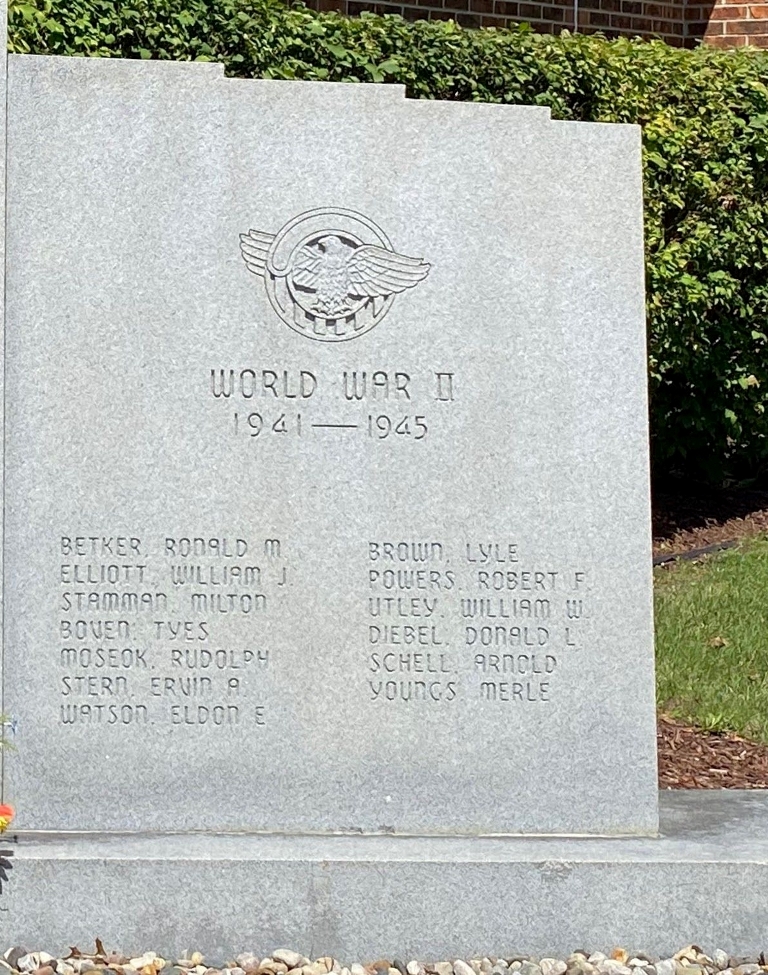 IMLAY CITY WAR VETERANS MEMORIAL RIGHT STONE
