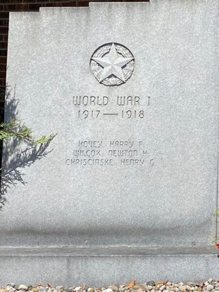 IMLAY CITY WAR VETERANS MEMORIAL LEFT STONE