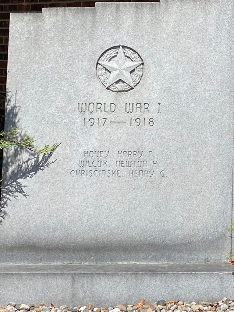 IMLAY CITY WAR VETERANS MEMORIAL LEFT STONE