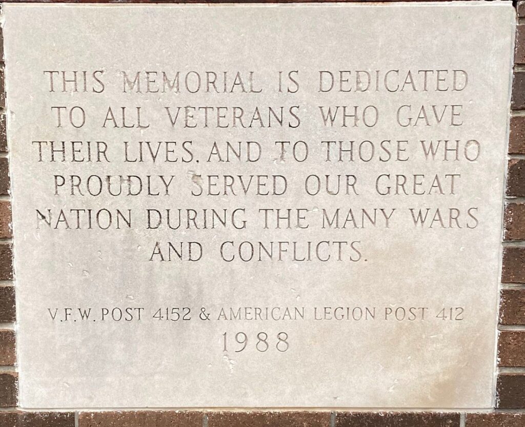BATH TOWNSHIP VETERANS MEMORIAL STONE