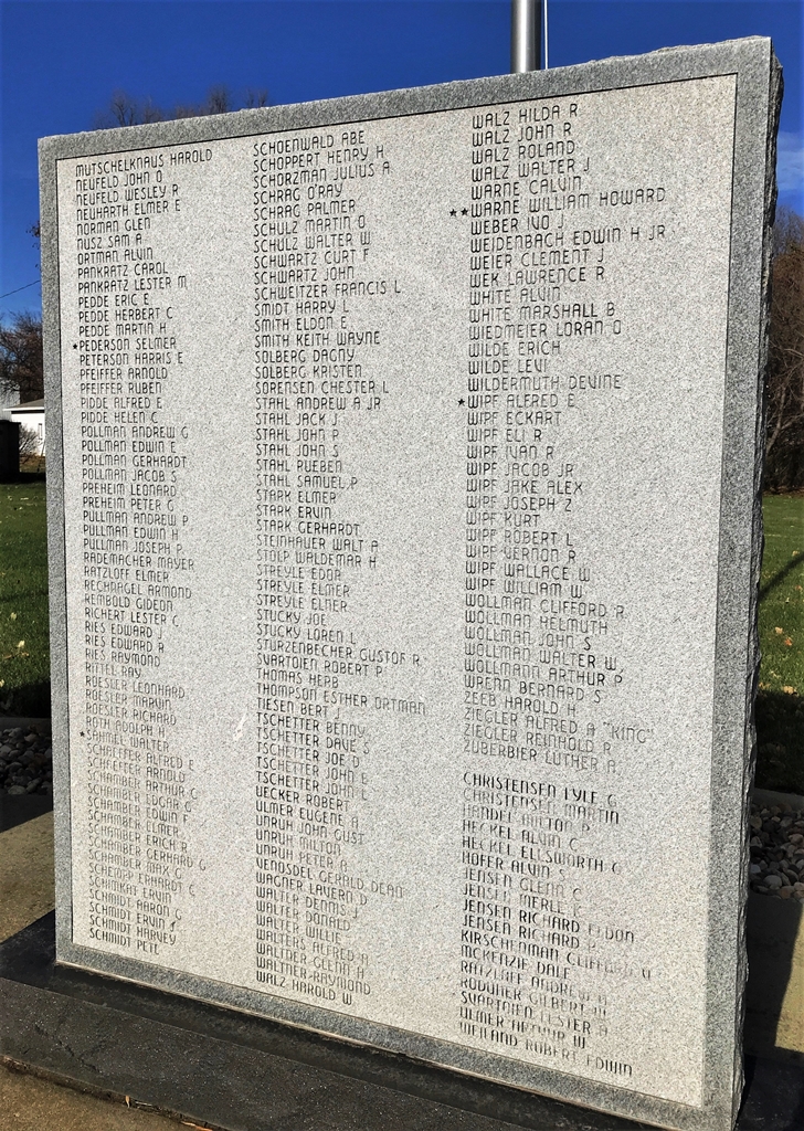 FREEMAN WAR VETERANS MEMORIAL STONE E