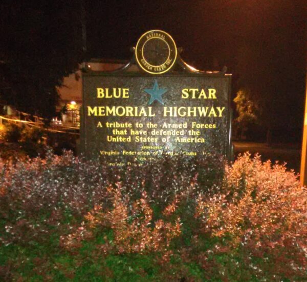 FANCY GAP BLUE STAR MEMORIAL HIGHWAY MARKER