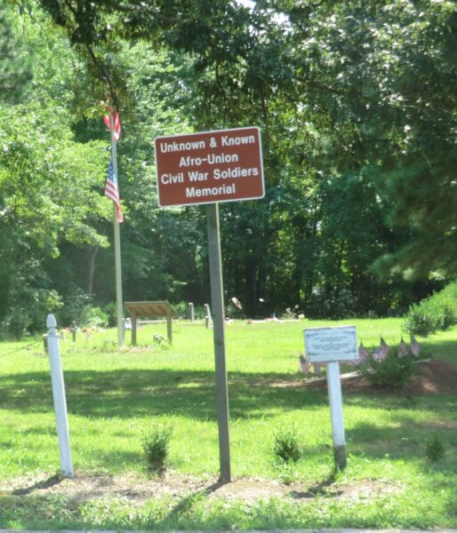 UNKNOWN & KNOWN AFRO-UNION CIVIL WAR SOLDIERS MEMORIAL MARKER