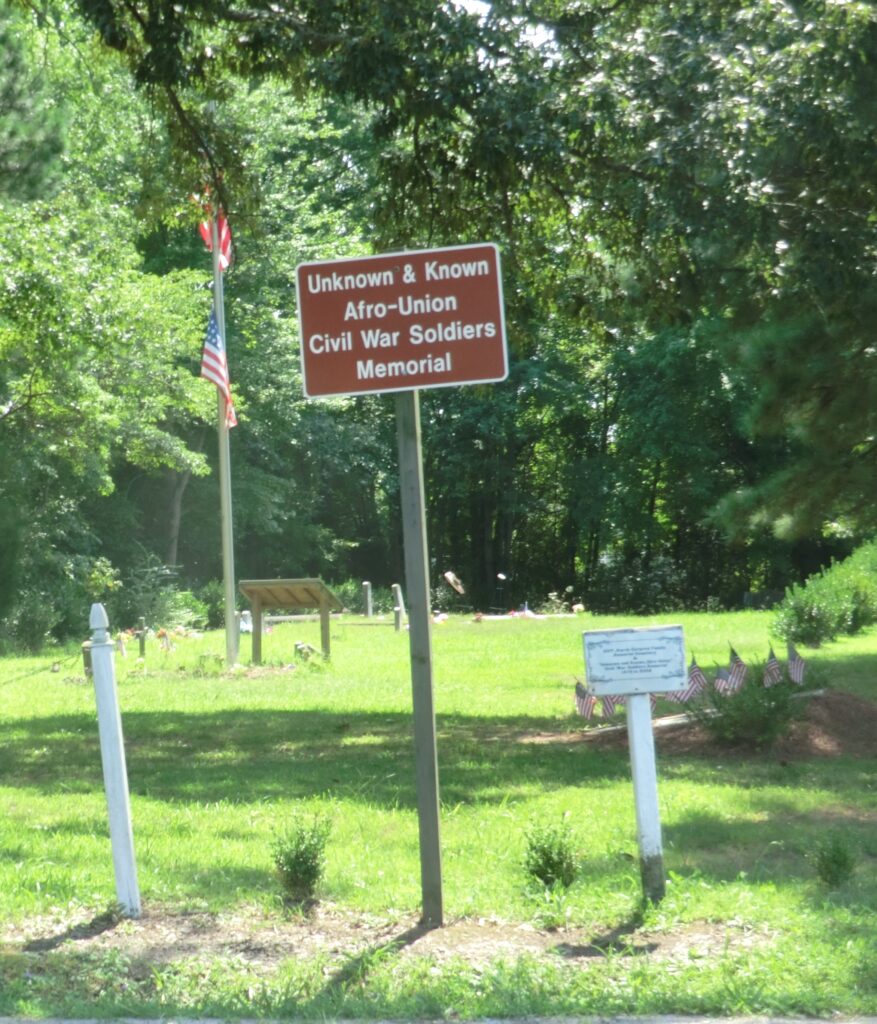 UNKNOWN & KNOWN AFRO-UNION CIVIL WAR SOLDIERS MEMORIAL MARKER