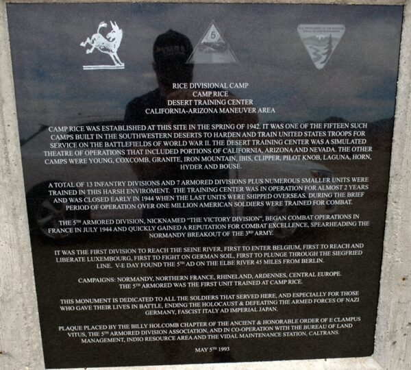 RICE DIVISIONAL CAMP WAR MEMORIAL II