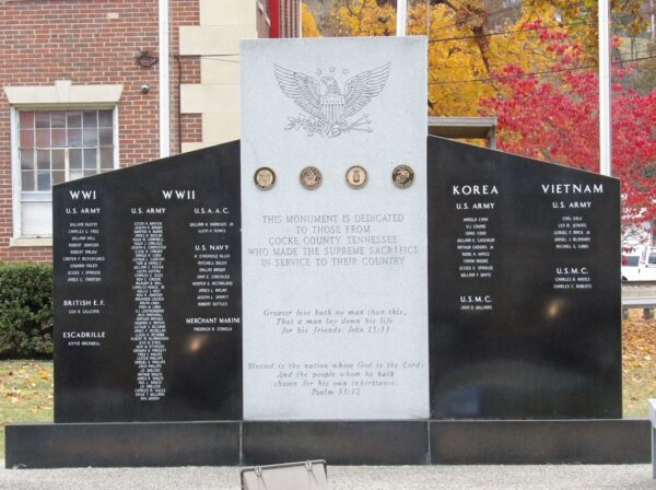 COCKE COUNTY WAR VETERANS MEMORIAL