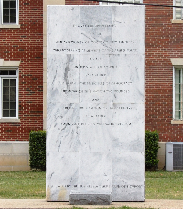 COCKE COUNTY ARMED FORCES VETERANS MEMORIAL