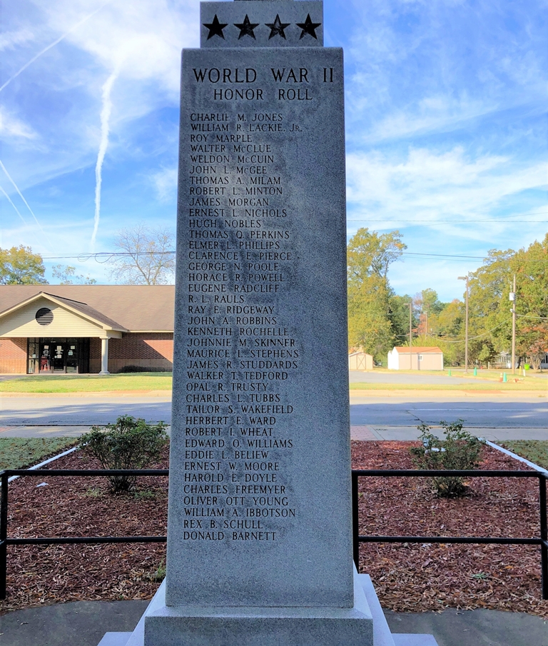 LONOKE COUNTY HONOR ROLL MEMORIAL SIDE C
