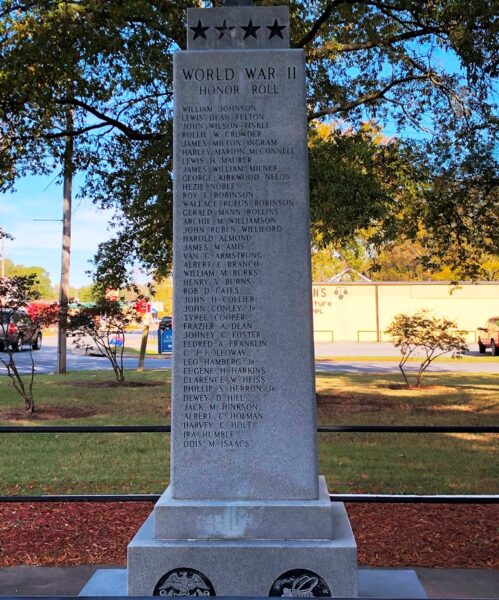 LONOKE COUNTY HONOR ROLL MEMORIAL SIDE B