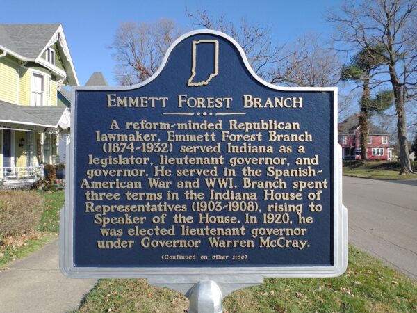 EMMETT FOREST BRANCH MEMORIAL MARKER