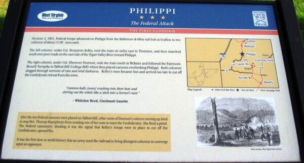 PHILIPPI THE FEDERAL ATTACK WAR MEMORIAL PANEL