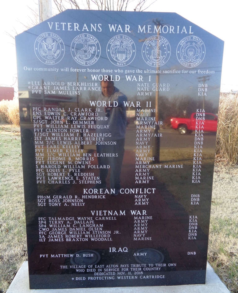 VILLAGE OF EAST ALTON VETERANS WAR MEMORIAL