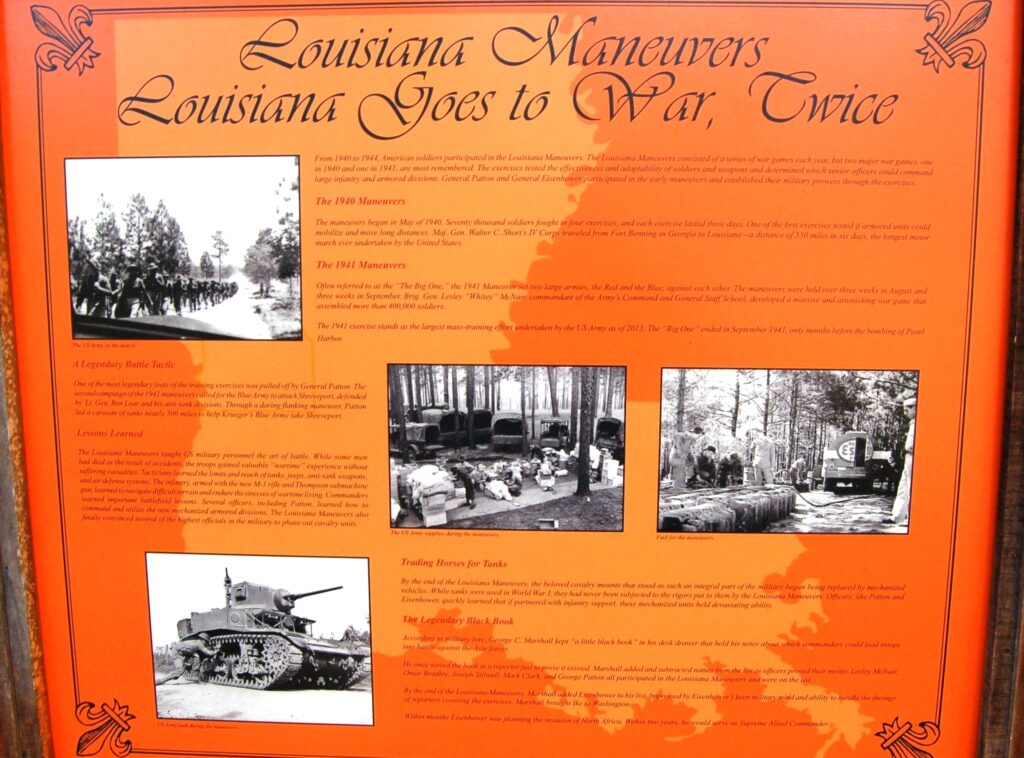 LOUISIANA MANEUVERS MEMORIAL PANEL