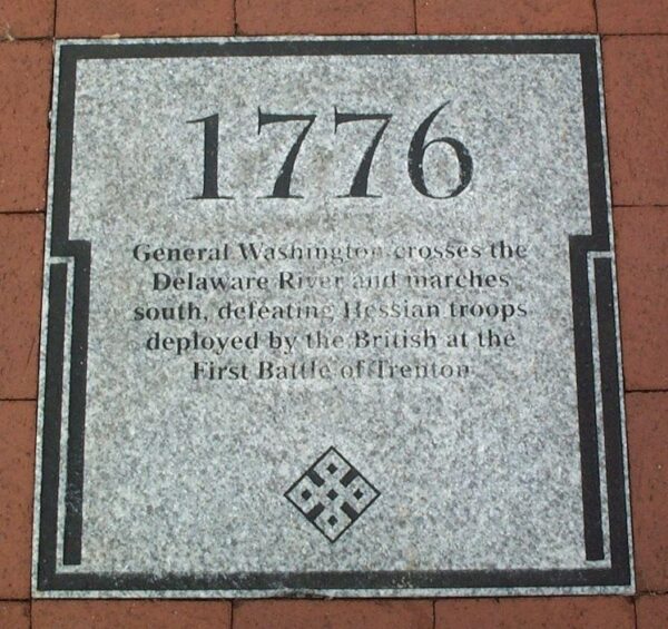 1776 FIRST BATTLE OF TRENTON WAR MEMORIAL PAVER