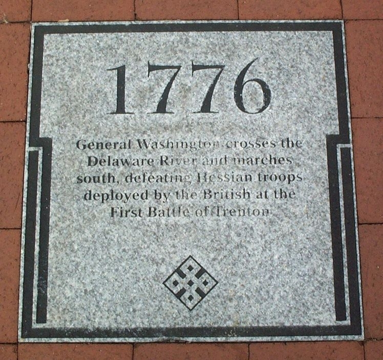 1776 FIRST BATTLE OF TRENTON WAR MEMORIAL PAVER
