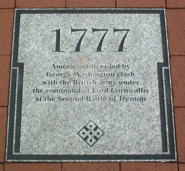1777 SECOND BATTLE OF TRENTON WAR MEMORIAL PAVER
