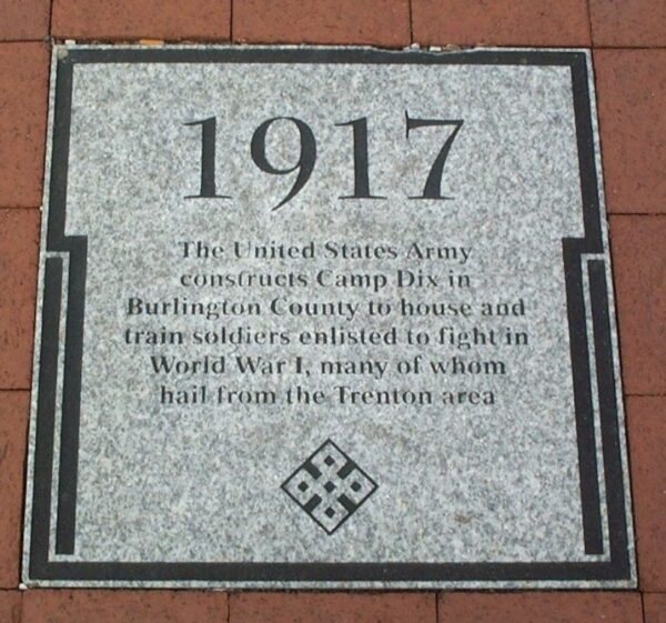 1917 CAMP DIX WORLD WAR I MEMORIAL PAVER