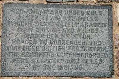 SITE OF BATTLES JAN 18-22 MEMORIAL PLAQUE