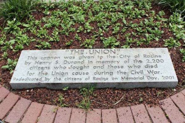 “THE UNION” MEMORIAL CANNON PLAQUE
