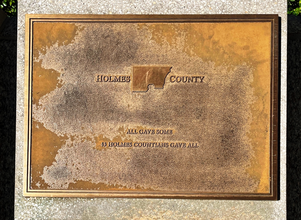 HOLMES COUNTY FLORIDA WORLD WAR II MEMORIAL PLAQUE