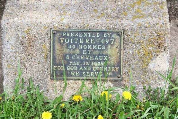 RACINE WORLD WAR I HOWITZER MEMORIAL CANNON PLAQUE