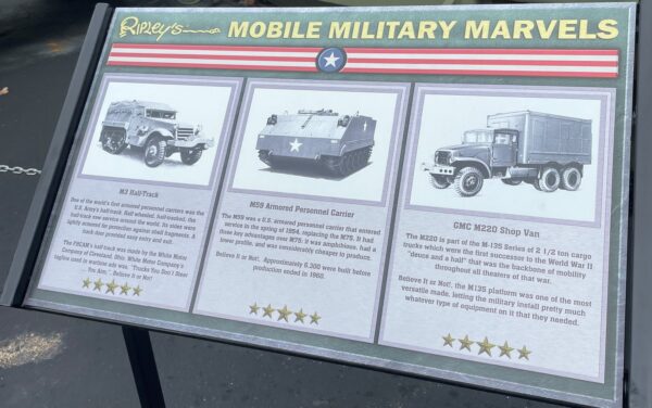 MOBILE MILITARY MARVELS MEMORIAL VEHICLE PANEL A