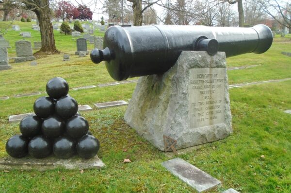 HAMILTON-SLEIGHT POST G.A.R. MEMORIAL CANNON