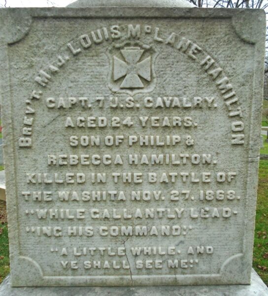 BREV’T. MAJ. LOUIS MCLANE HAMILTON WAR MEMORIAL STONE A