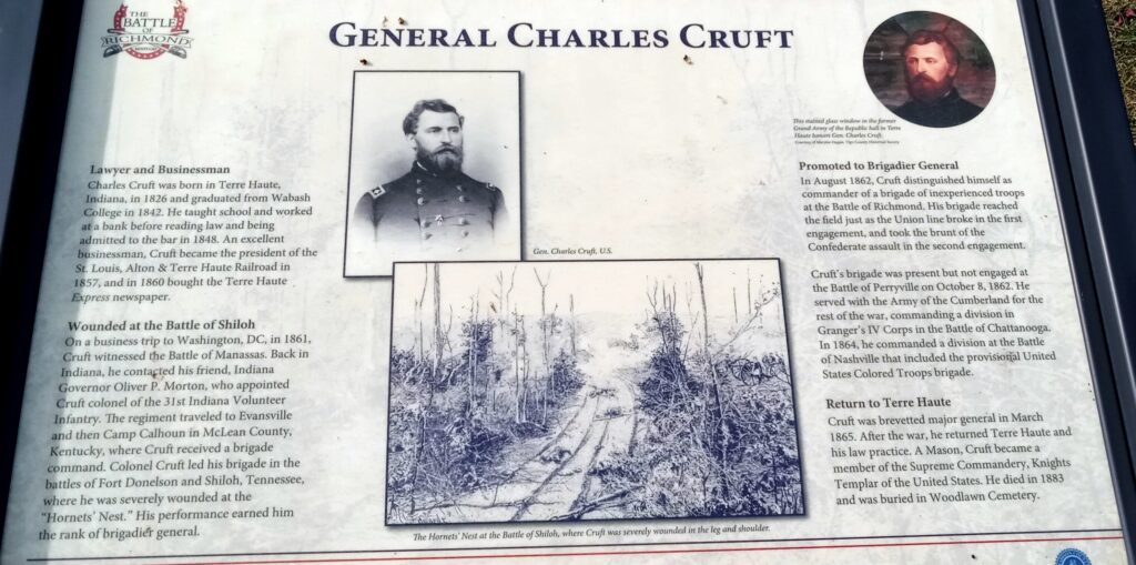 GENERAL CHARLES CRUFT WAR MEMORIAL PLAQUE