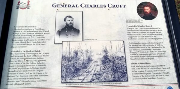 GENERAL CHARLES CRUFT WAR MEMORIAL PLAQUE