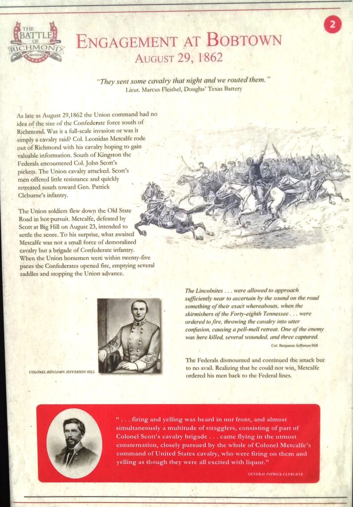 ENGAGEMENT AT BOBTOWN MEMORIAL PLAQUE