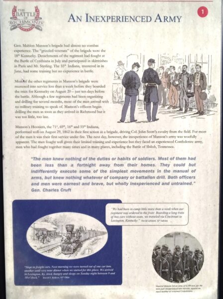 AN INEXPRERIENCE ARMY MEMORIAL PANEL