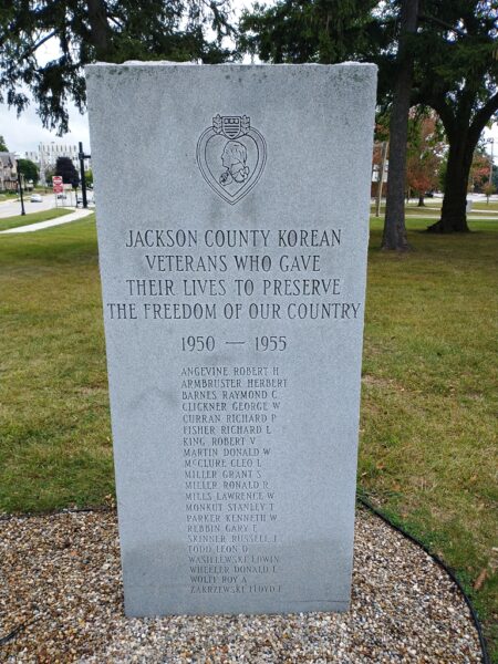 JACKSON COUNTY KOREAN VETERANS MEMORIAL