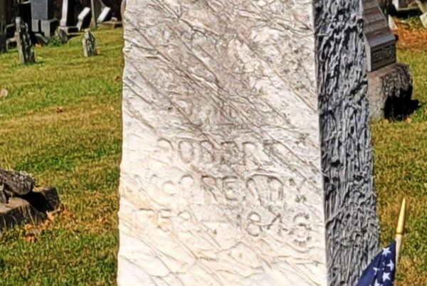 ROBERT MCCREADY REVOLUTIONARY SOLDIER MEMORIAL CLOSE-UP