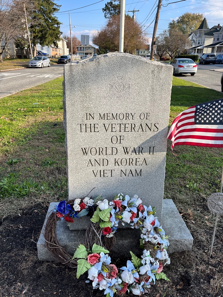 VETS. OF FOREIGN WARS POST NO. 7213 WAR VETERANS MEMORIAL FRONT