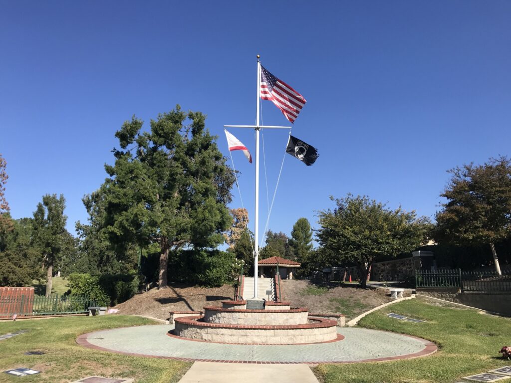 EL TORO MEMORIAL PARK ARMED FORCES FLAGPOLE