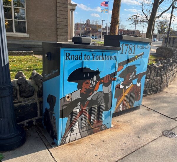 ROAD TO YORKTOWN 1781 WAR MEMORIAL MURAL