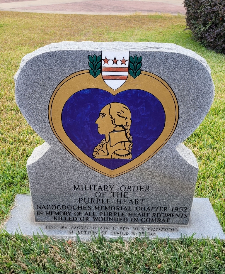 NACOGDOCHES MILITARY ORDER OF THE PURPLE HEART WAR MEMORIAL