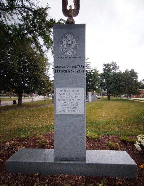 JACKSON COUNTY WOMEN OF MILITARY SERVICE MONUMENT