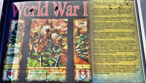 WASHINGTON COUNTY WORLD WAR I MEMORIAL PANEL