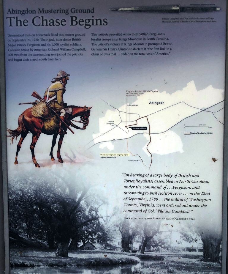 THE CHASE BEGINS REVOLUTIONARY WAR MEMORIAL PANEL