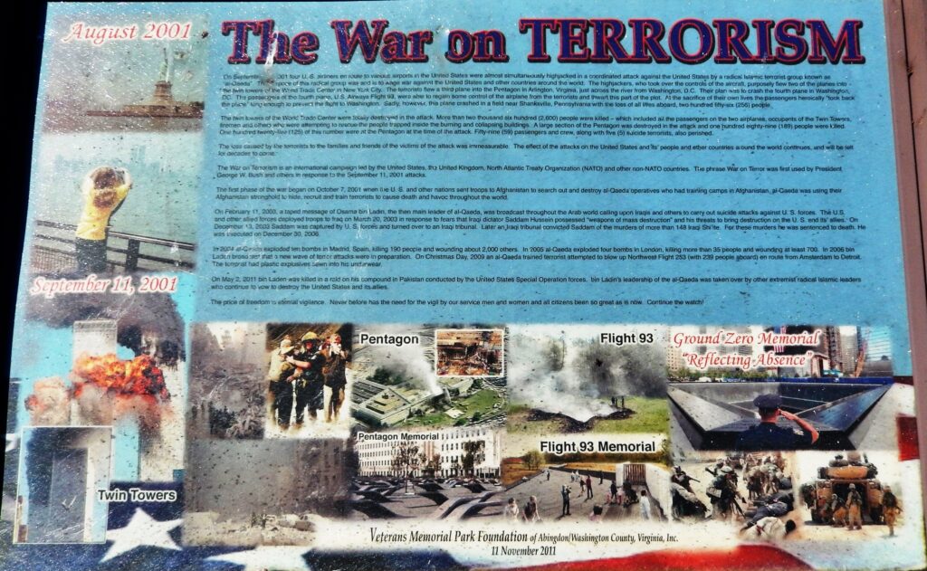 THE WAR ON TERRORISM MEMORIAL PANEL