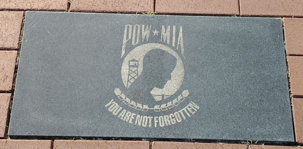 JACKSON POW MIA WAR MEMORIAL TABLET