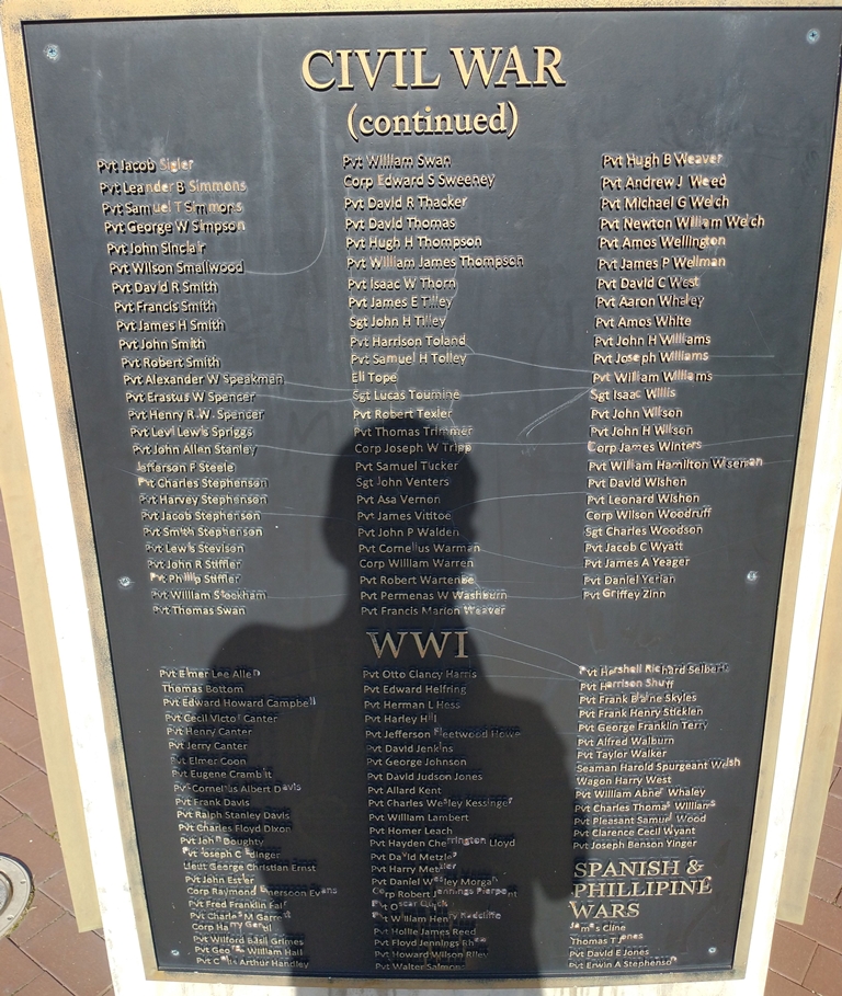 JACKSON COUNTY VETERANS MEMORIAL PLAQUE D