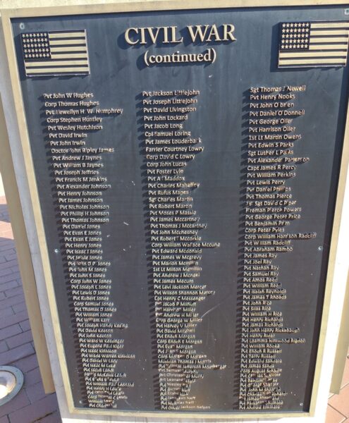 JACKSON COUNTY VETERANS MEMORIAL PLAQUE C