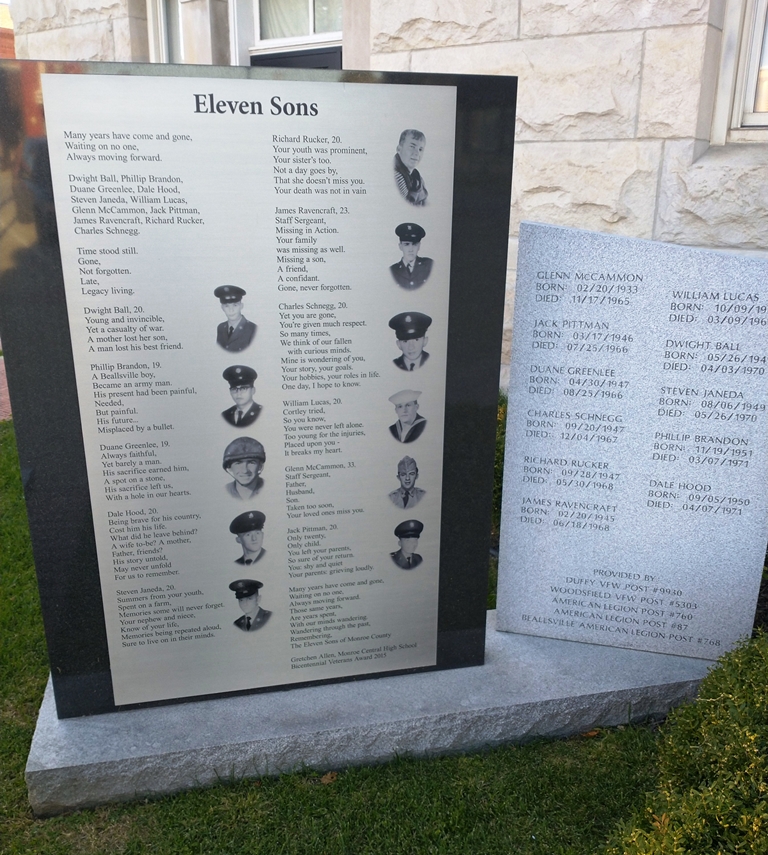 ELEVEN SONS VIETNAM WAR MEMORIAL