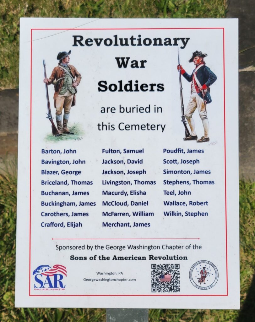 REVOLUTIONARY WAR SOLDIERS BURIED IN FLORENCE CEMETERY MEMORIAL PLAQUE