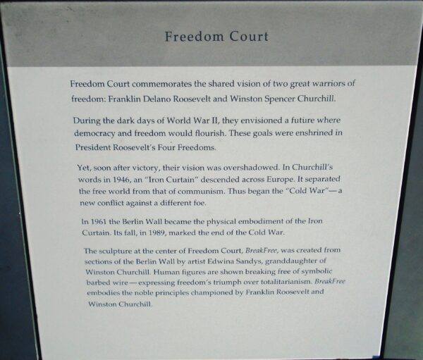FREEDOM COURT MEMORIAL PLAQUE