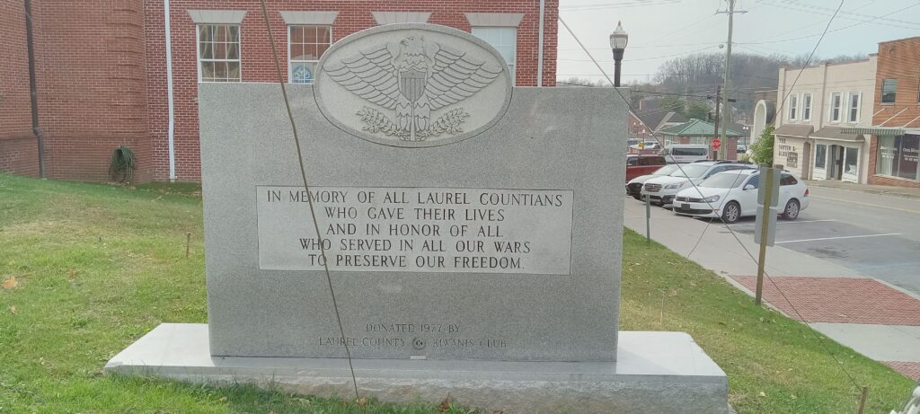 ALL LAUREL COUNTIANS VETERANS MEMORIAL