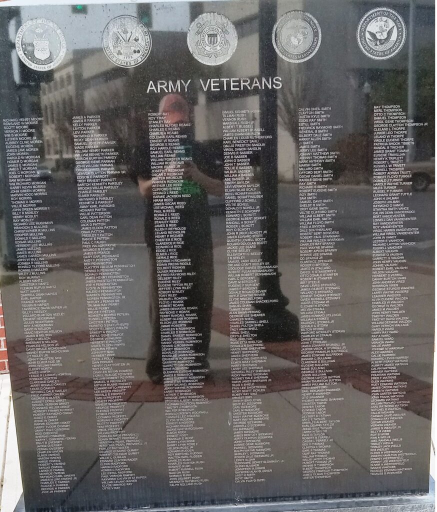 LAUREL COUNTY VETERANS MONUMENT STONE C